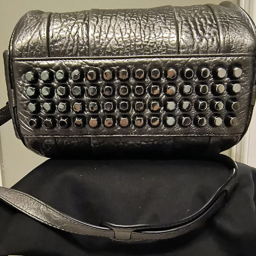 Authentic Alexander Wang Rocco Duffel Silver with Silver Hardware - Picture 2 of 7